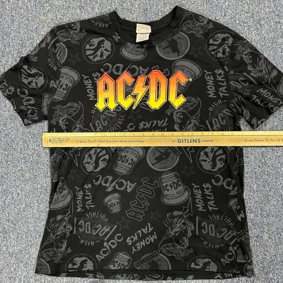 AC/DC All Over Print AOP T Shirt Sz L - Picture 4 of 7